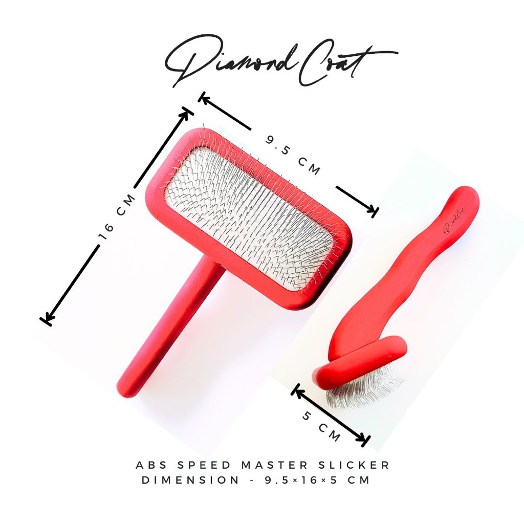 Diamond Coat ชุดเซ็ทแปรงสำหรับสุนัขขนยาวปานกลาง-ยาว แปรงขนละเอียด น้องไม่เจ็บ ลดไฟฟ้าสถิตย์ เซ็ท 2 ชิ้นสุดคุ้ม ราคา ถูกที่สุด ดีลบีเคเค แกลเลอรีภาพที่ 2