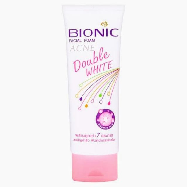 ไบโอนิค โฟมล้างหน้า สูตรแอคเน่ 80g. BIONIC Acne Double White