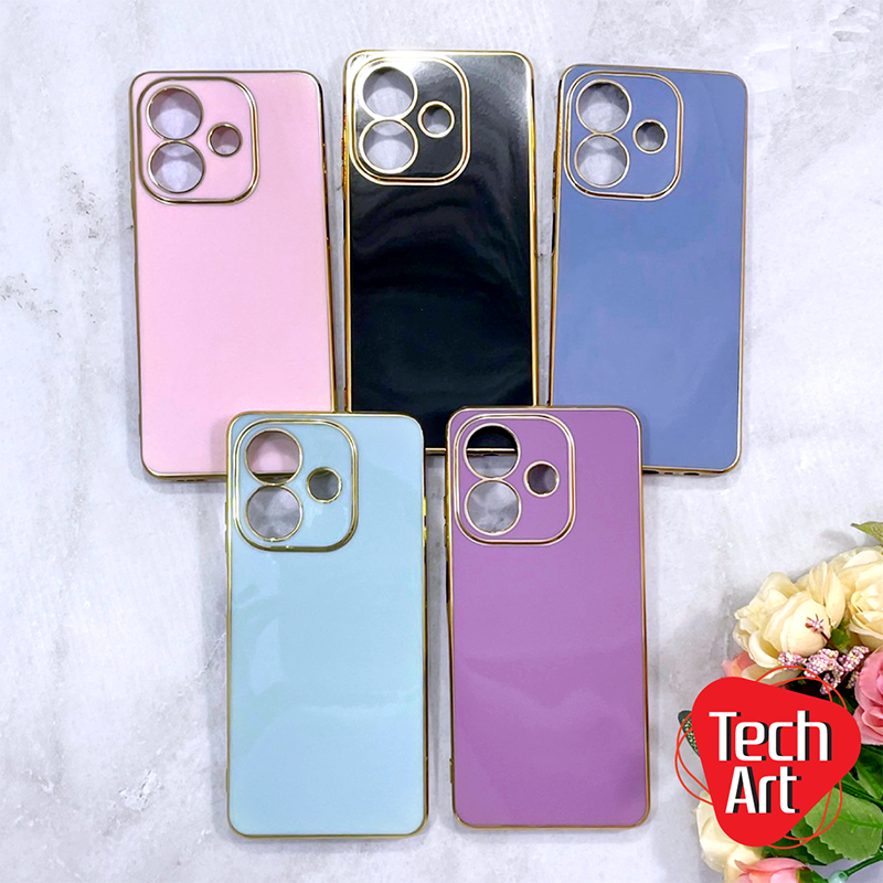 เคสนิ่มหลังเงาสีพาสเทล OPPO Reno12 12F 12Pro กันเลนส์กล้องขอบเงา หรูหรา