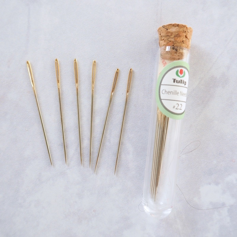 Tulip Chenille needle เข็มปักฮิโรชิมา รูใหญ่ ก้นทอง ปลายแหลม made in japan 🇯🇵