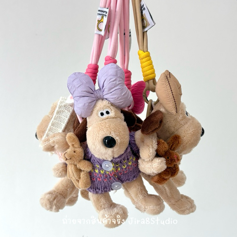 (ส่งจากไทย) พวงกุญแจน้องหมา Gromit  พวงกุญแจห้อยกระเป๋า 🐶💓