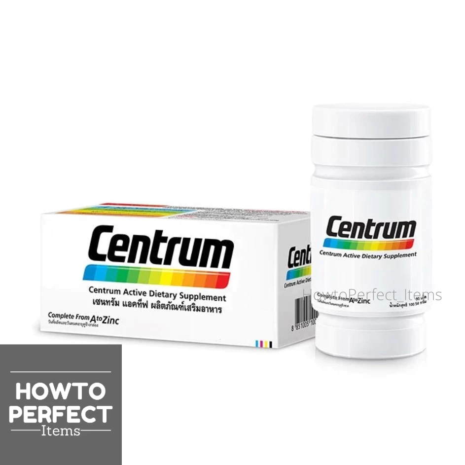 Centrum เซนทรัม กล่องขาว From A to Zinc + Beta-Carotene Lutein and Lycopene Haleon