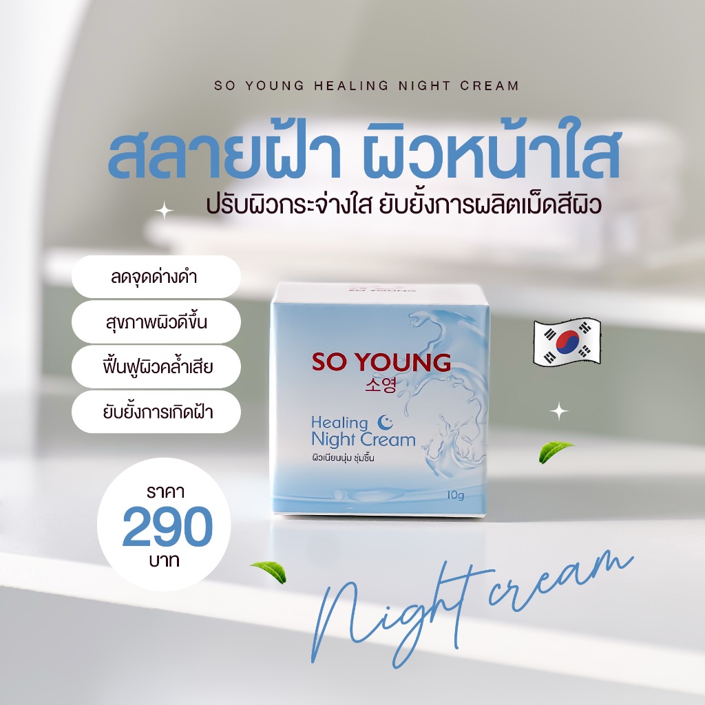 ครีมลบฝ้า So Young Healing Night Cream