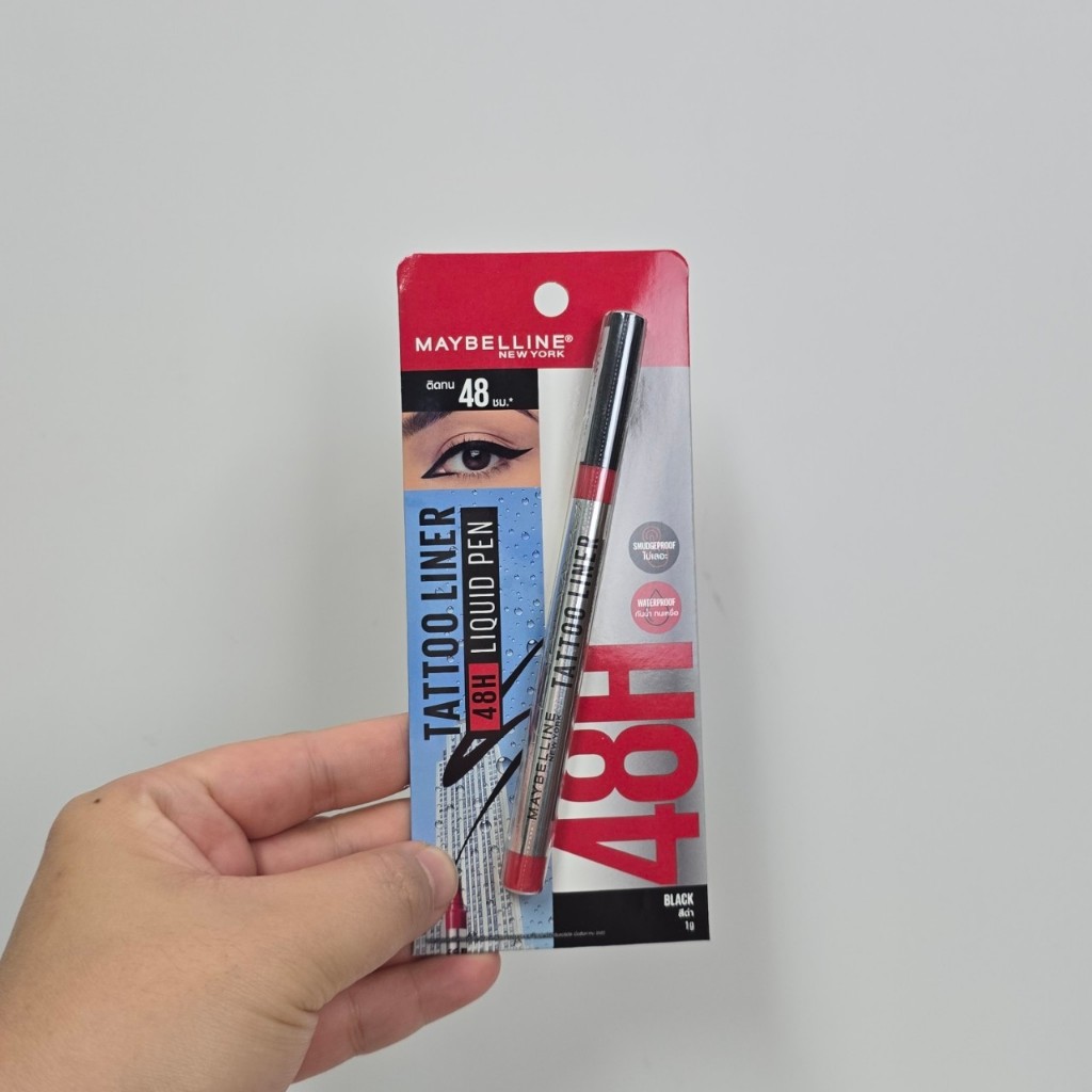 (สีดำ) อายไลเนอร์ เมย์เบลลีน แทททู ไลเนอร์ ติดทน 48 ชม. MAYBELLINE TATTOO EYELINER 48Hr.