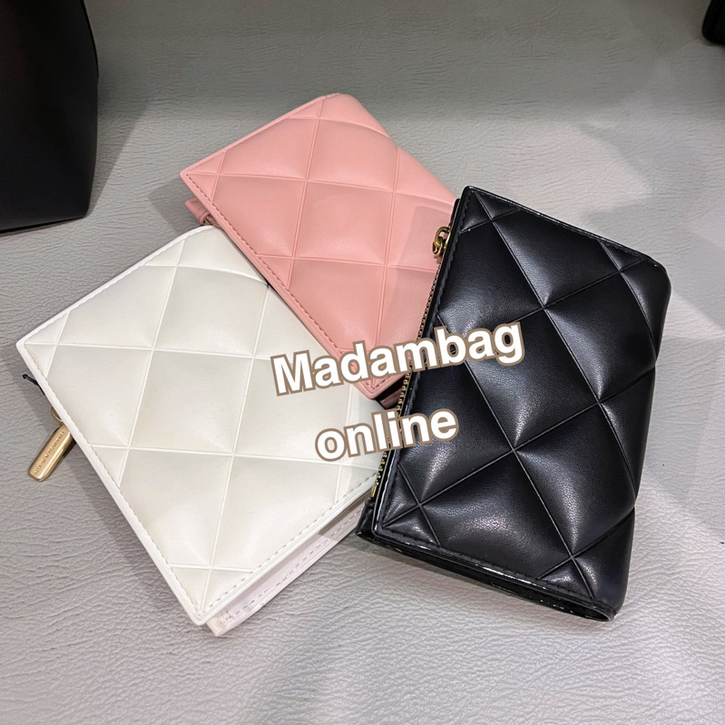 𝗖𝗛𝗔𝗥𝗟𝗘𝗦 & 𝗞𝗘𝗜𝗧𝗛 Quilted Wallet กระเป๋าสตางค์ขนาดกลาง