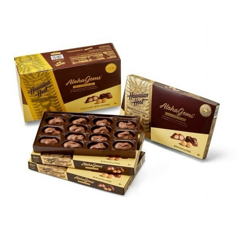 ช็อกโกแลต Hawaiian host Milk chocolate - 8 oz, 14 pieces