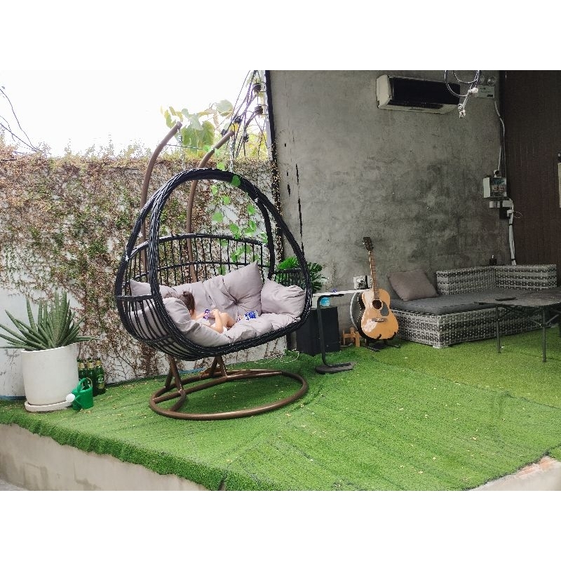 เปลแขวน กว้าง 140cm นั่ง2 คน เปลกระเช้ารังนก เก้าอี้ทรงกลม เก้าอี้ชิงช้า ไซร์ XL นั่ง 2 คน