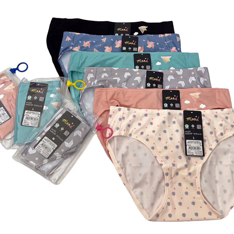 Wacoal mood panty กางเกงชั้นในทรงBikini ลายน่ารักมาก เลือกแบบในตะกร้านะคะ