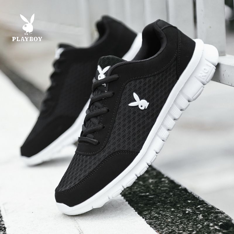 ◄ ○ PLAYBOY รองเท้ากีฬารองเท้าวิ่งนักเรียนรุ่น ตาข่ายระบายอากาศขนาดเล็กรอ