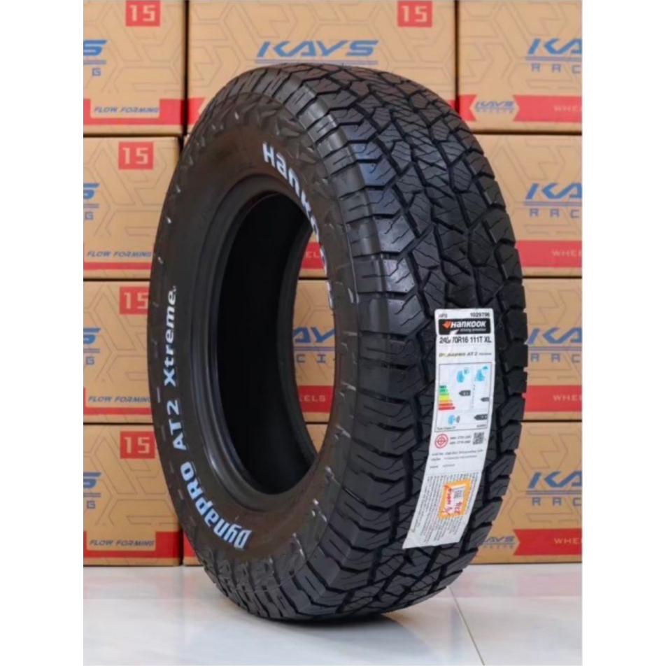 17 2024 ยางรถยนต์ขอบ 15 hankook AT2x ราคา1เส้น 265/65R17
