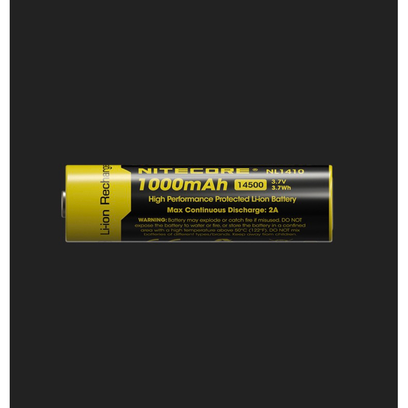 ถ่านชาร์จ Nitecore NL1410 14500 1100mAh 3.7V 1ก้อน