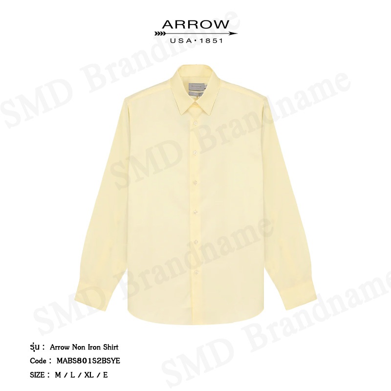 Arrow เสื้อเชิ้ตแขนยาว รุ่น Arrow Non Iron Shirt Code: MABS801S2BSYE
