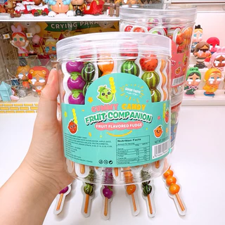 เยลลี่ถังหูลู่มีไส้ผลไม้รวม เสียบไม้ 1 กระปุก 30 ชิ้น