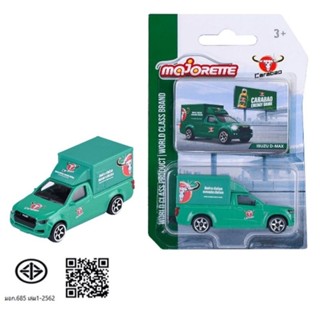 Majorette ISUZU D-MAX Carabao รถกระบะตู้ทึบ คาราบาว (ในแพคเก…