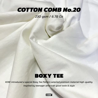 KEBE เสื้อยืด ผ้าคอตตอน no.20 ทรง Boxy Tee คอฟิต สไตล์วัยรุ่นอเมริกา ใส่ได้ทั้งชายและหญิง