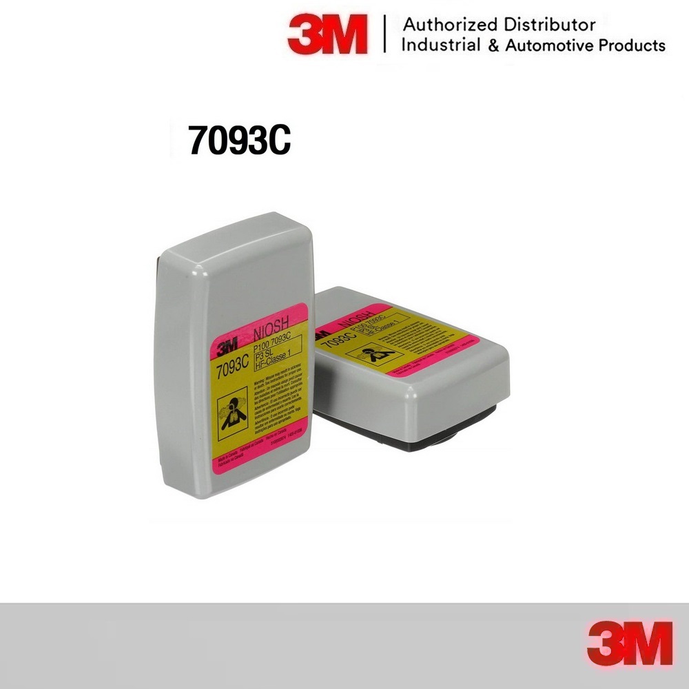 3M 7093C ตลับกรอง (2ชิ้น) P100 Hydrogen Fluoride Cartridge Fit with 3M 6000/6500/6800/7000