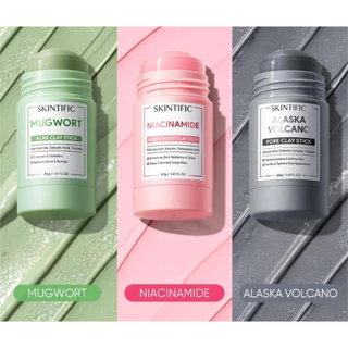 สคินทิฟฟิค มาส์กโคลน มาส์ก สติกซ์ SKINTIFIC Clay Mask Stick ปริมาณ 40g. (มีให้เลือก 3 สูตร)