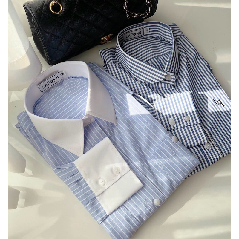 Lafong Signature Shirt ปกขาว 🧵