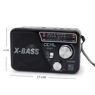 วิทยุคลาสสิค ยี่ห้อ CKML-004U ของแท้ ไฟฉายในตัว 3ระบบ AM/FM/SW มีช่องเสียบ USB/TF MP3 เสียงดังฟังชัด มีให้เลือกหลายรุ่น