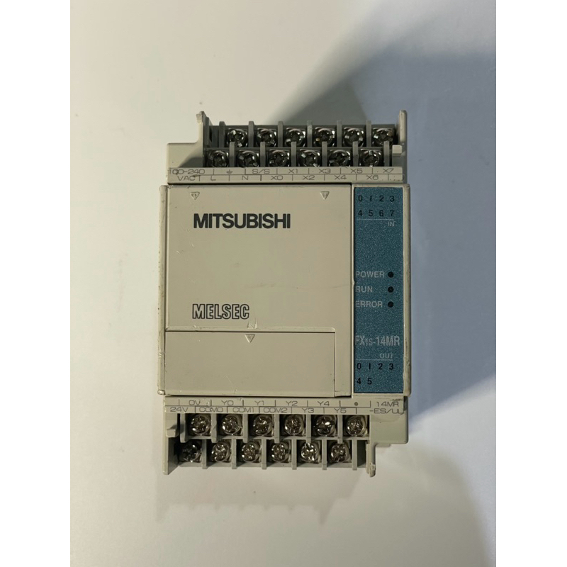 PLC Mitsubishi พีแอลซี มิตซูบิชิ FX1s-14MR (อุปกรณ์ฝาปิดไม่ครบ)