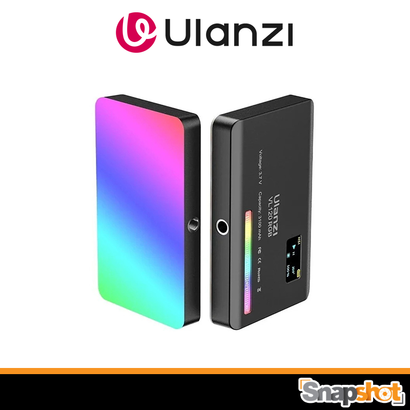 Ulanzi  VL120 LED Light ขนาดเล็กแบบพกพา 2500K-9000K LED ชาร์จไฟในตัว ปรับสีได้