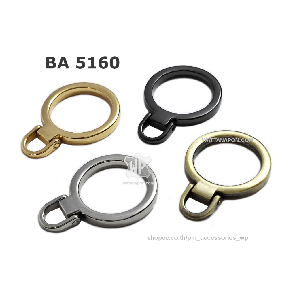 BA 5160 หางซิปห่วงกลม 2ชิ้น Zip Puller 2pcs