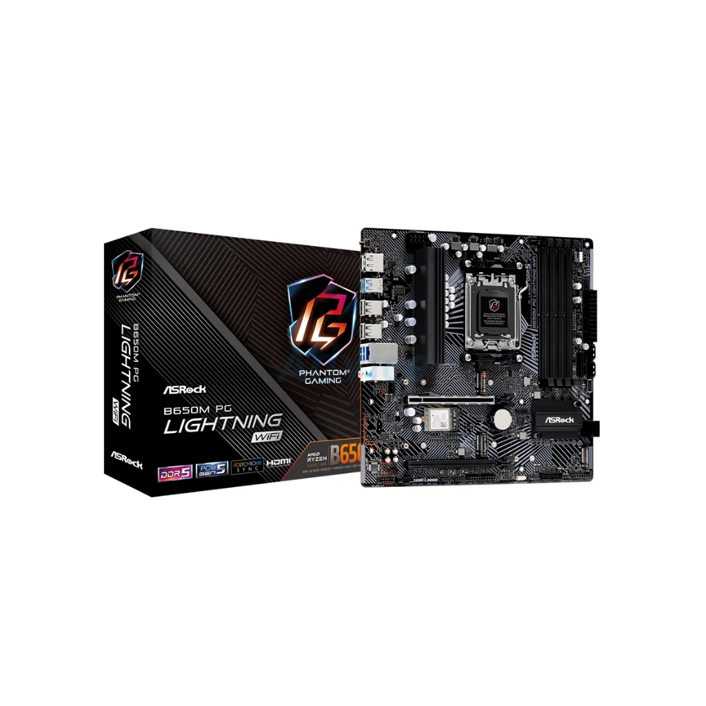 เมนบอร์ด ASRock B650 PG Lightning DDR5 AM5