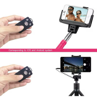 Bluetooth remote for all smartphoneรีโมทบลูทูธกดปุ่มถ่ายรูปได้สำหรับไม้ selfie ดำ