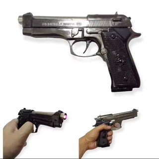 ปืนไฟแช็ก ไฟแช็ก.M9* ไม่ใส่สารวัตถุไวไฟในตัวสินค้า*พ้อมส่ง ราคาถูก (ดำเงา)
