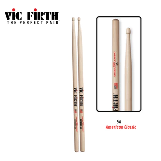 ไม้กลอง Vic firth ขนาด 5A,7A [ของแท้ 100%] น้ำหนักดี มีบริการส่งด่วน