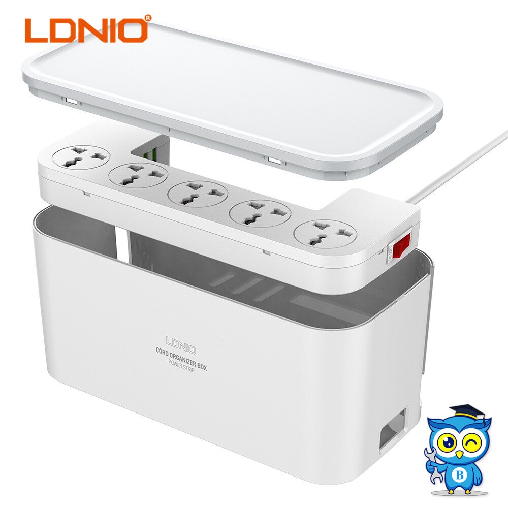 ของแท้100% ปลั๊กไฟ SC5309 Power Strip Management 5 Port & 3USB กล่องปลั๊กพ่วง รางปลั๊กไฟ สายทองแดง ยาว2ม.