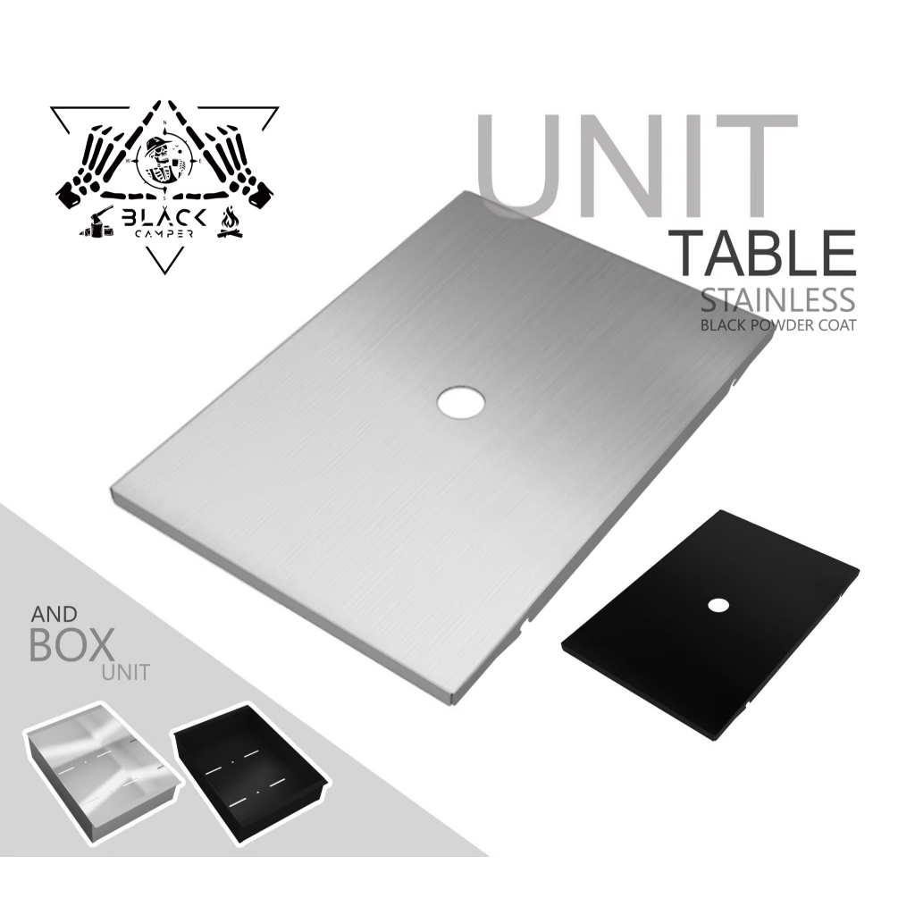Unit Table แผ่นหนึ่งยูนิท กล่องยูนิท สำหรับโต๊ะ IGT ,TNR ,Black design ,snow peak และโต๊ะไม้ Unit ทุกแบบ Outdoor camping