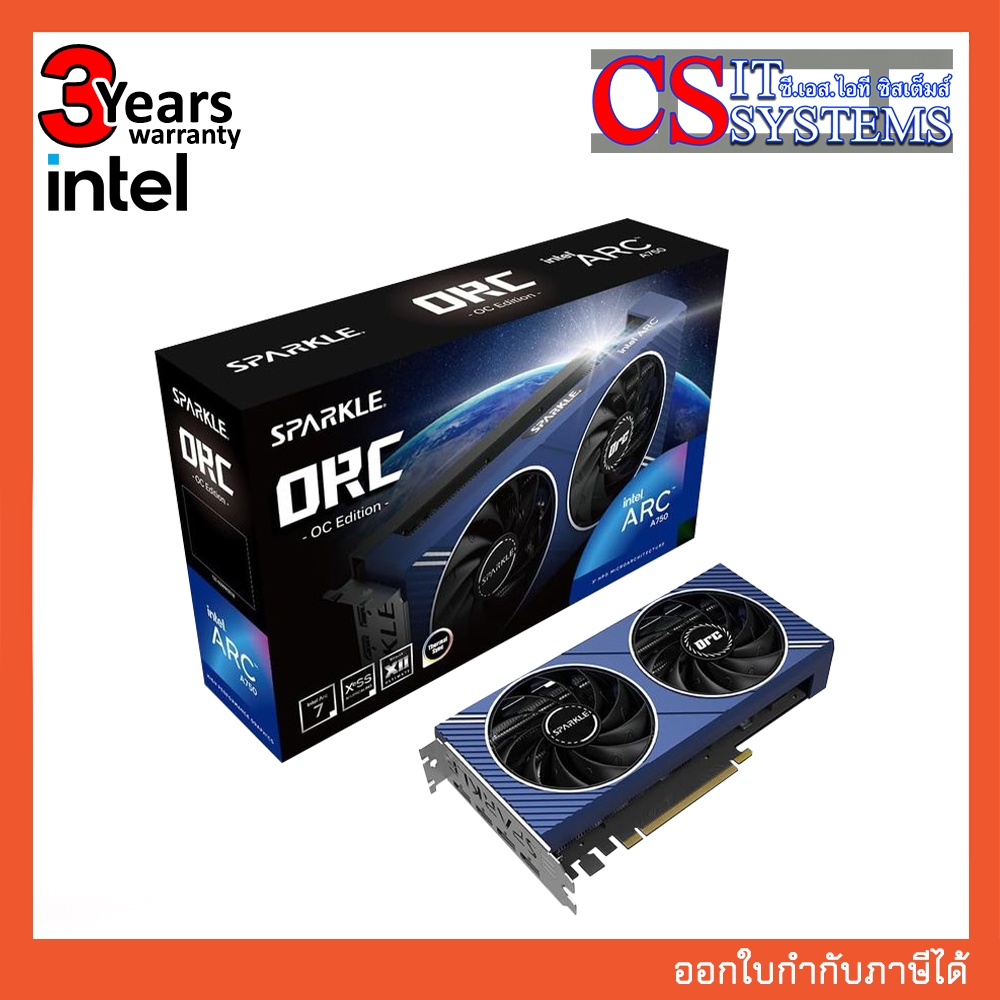 การ์ดจอ INTEL SPARKLE ARC A750 ORC OC EDITION 8GB GDDR6