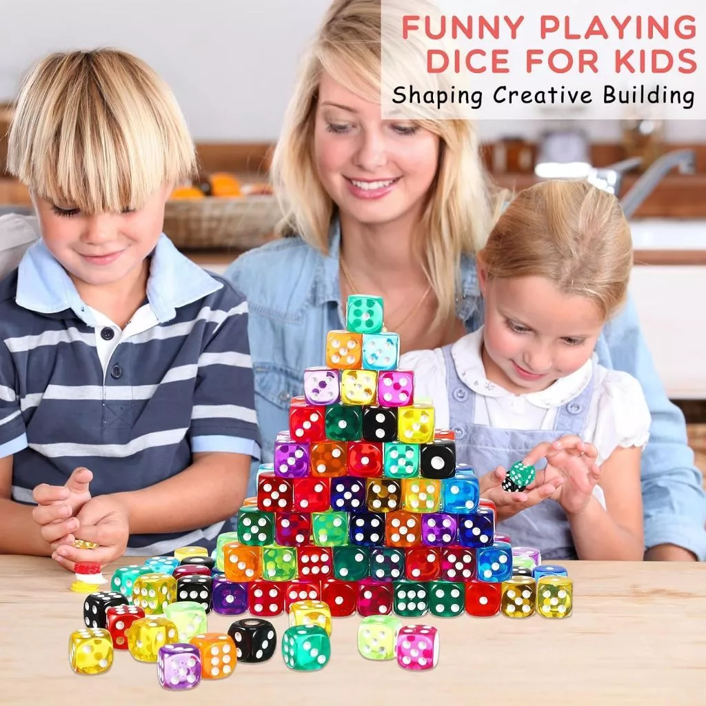 Dice ลูกเต๋า อะครีลิคคุณภาพสูง Premium Quality Acrylic Dice Crystal Dice 14mm 16mm thumbnail 5