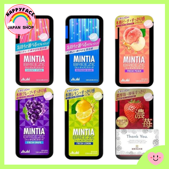 Minty Breeze 6 kinds, large type (Refresh Blue / Shiny Pink / Fresh Peach / Dark Strawberry / Fresh Grape / Fresh Lemon) 【Direct from japan】