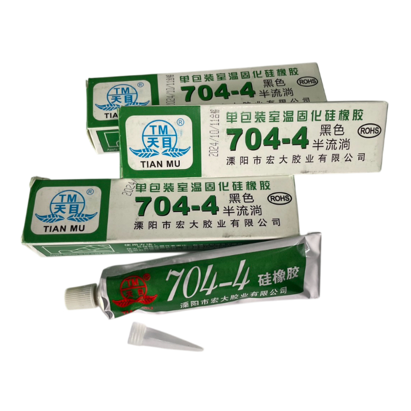 กาวซิลิโคน กันน้ำ ทาคอกรอง ติดดี ติดทนความร้อน กาวซิลิโคนระบายความร้อน กาวซิลิโคนอุตสาหกรรม 704 สีดำ