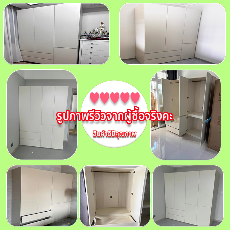 carpenter craft ตู้เสื้อผ้าไม้มีให้เลือก 2 สไตล์ ความลึก 60 ซม. แข็งแรงทนทาน และจุของได้มาก - รูปที่ 7