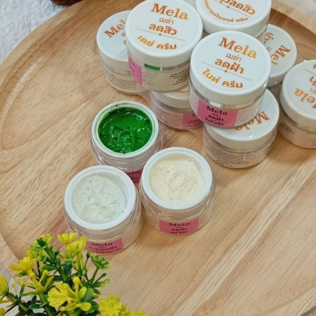 ครีมเมล่า Set 3in1 Mela Cream Set (6กรัมx3กระปุก)