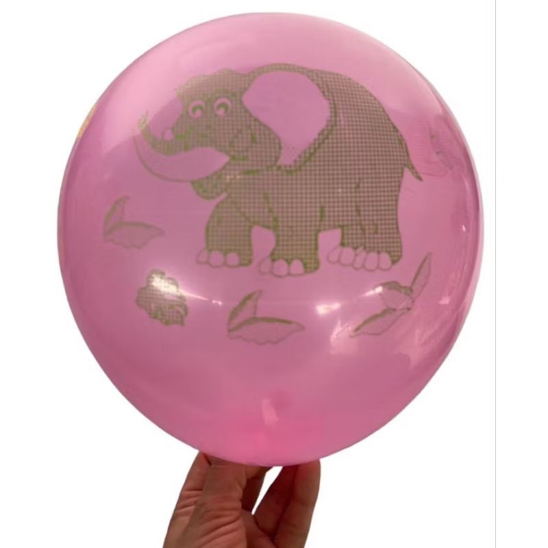 ลูกโป่งคละสีคละลายในห่อ 1 ห่อ 25 ลูกราคาต่อ 12 ห่อ 300 ลูก