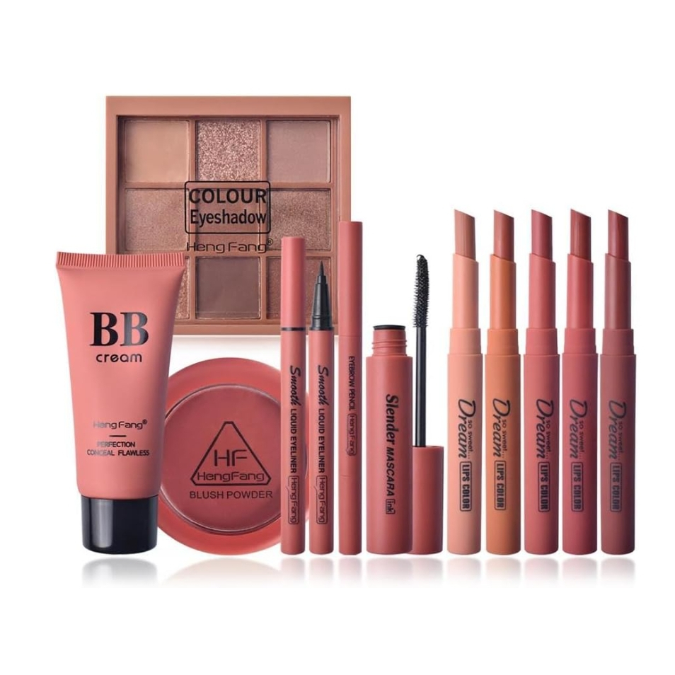 เซตแต่งหน้า Heng Fang โทนส้มอิฐ สุดคุ้ม แพคเกจดี สีสวยมาก No.9091E - รูปที่ 4