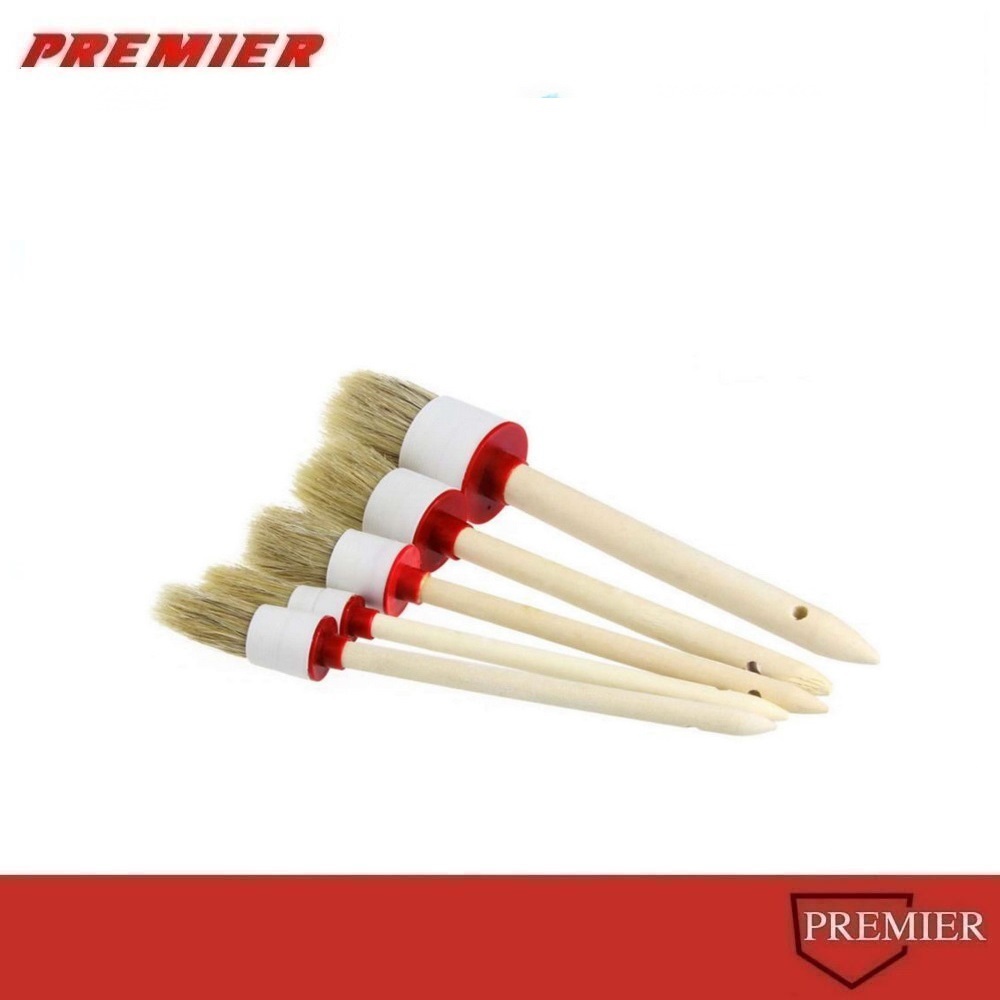 Car Detailing Brushes แปรงทำความสะอาดรถยนต์ รถมอไซต์ แปรงล้างรถ แปรงล้างล้อ 1ชุด มี 6 ชิ้น