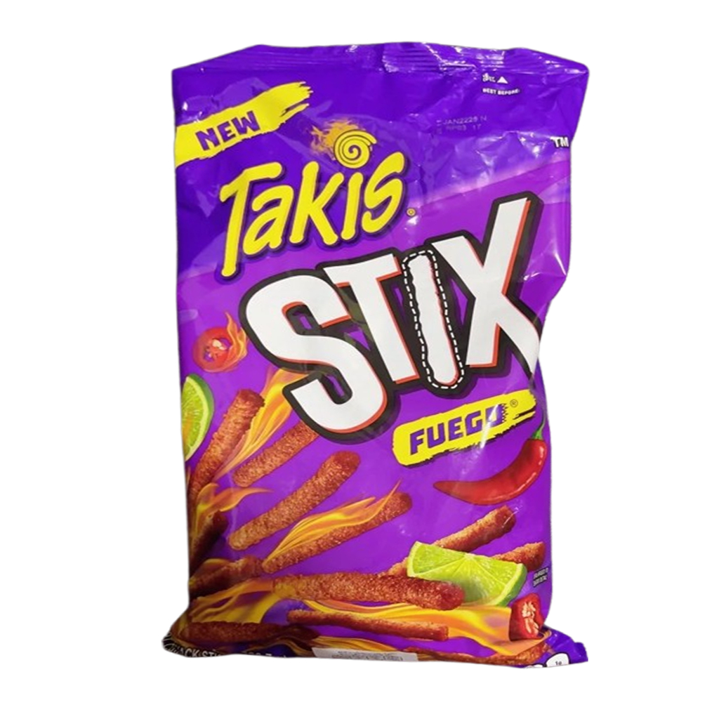 Takis Stix Fuego Hot Chili Pepper & Lime 280g ทาคิส ห่อใหญ่มากๆ 280กรัม