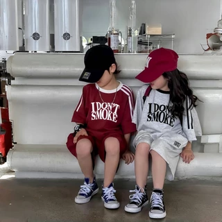 Beryl kids🌸ชุดเซทเด็กฤดูร้อน🎀เสื้อยืดแขนสั้นกางเกงขาสั้น เวอร์ชั่นเกาหลี ชุดกีฬา 2 ชิ้น ลำลองสบายๆ แฟชั่น
