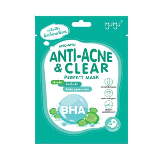 MYU-MYU Anti-Acne & Clear Mask แผ่นมาส์กหน้า 25g