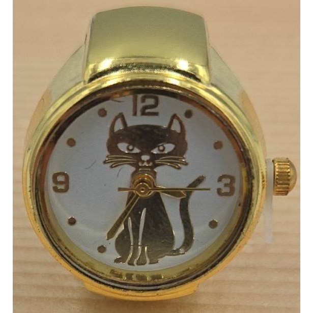 Ring Watch - Quartz Movement gold cat