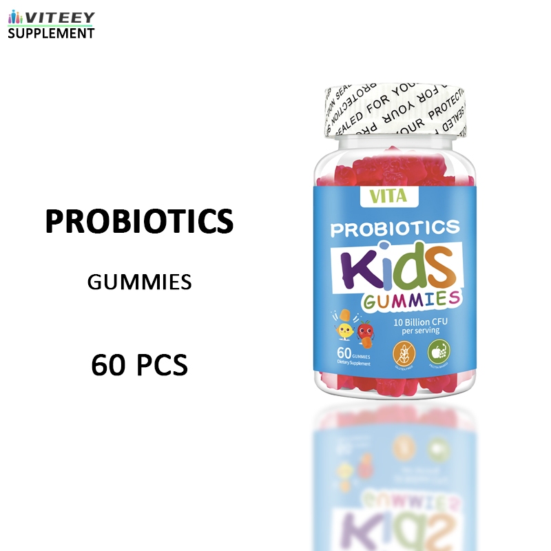 (60 เม็ด) VITA Kids Projects Probiotic Gummies ไวตามิน โพไบโอติก กัมมี่ 10 Billion CFU รสสตรอเบอร์รี่