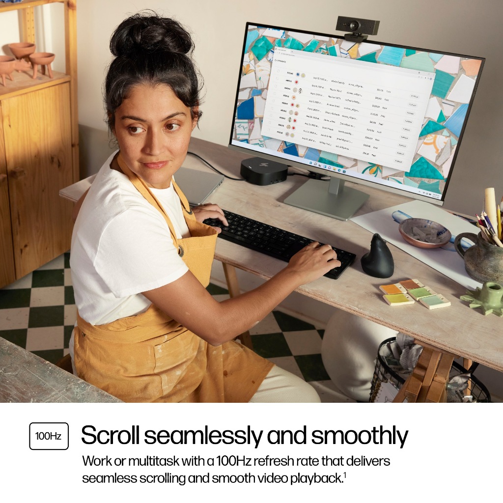 HP Monitor 23.8″/27″ ปรับความสูงได้ FHD 1920 x 1080 / IPS /100 Hz /Series 5 จอคอมพิวเตอร์ ราคา ถูกที่สุด ดีลบีเคเค แกลเลอรีภาพที่ 4