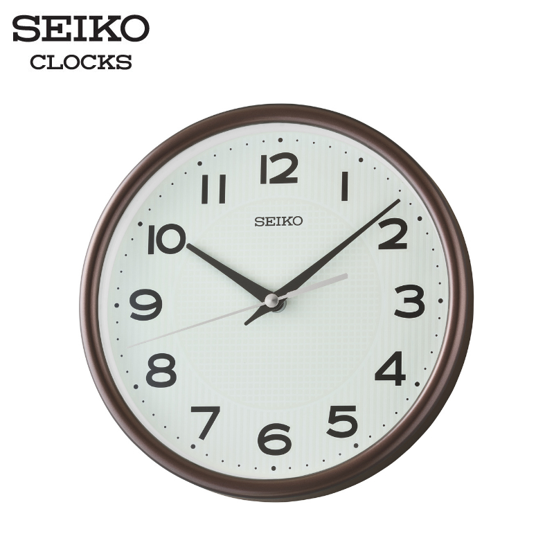 SEIKO CLOCKS นาฬิกาแขวน รุ่น QXA836B ขนาด 8.5 นิ้ว เดินเรียบ สีน้ำตาล