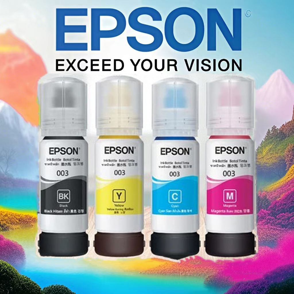 หมึกอิงค์เจ็ทแท้ EPSON 003 สำหรับใช้งานควบคู่กับเครื่องปริ้นเตอร์ L1110 L3110 L3150 L5190 L3250L3210