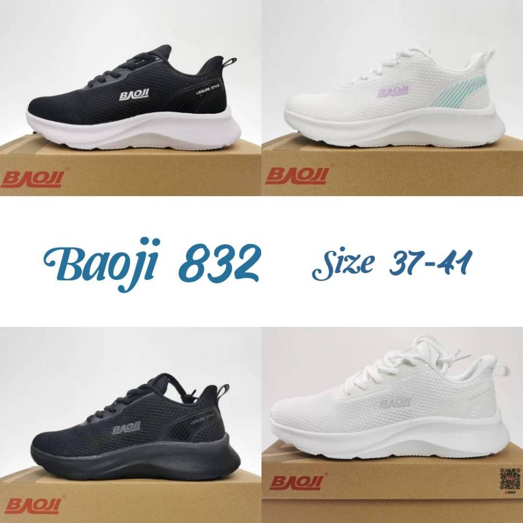 Baoji 832 รองเท้าผ้าใบผู้หญิงบาโอจิ รุ่น W832 ตรงปก ส่งเร็ว